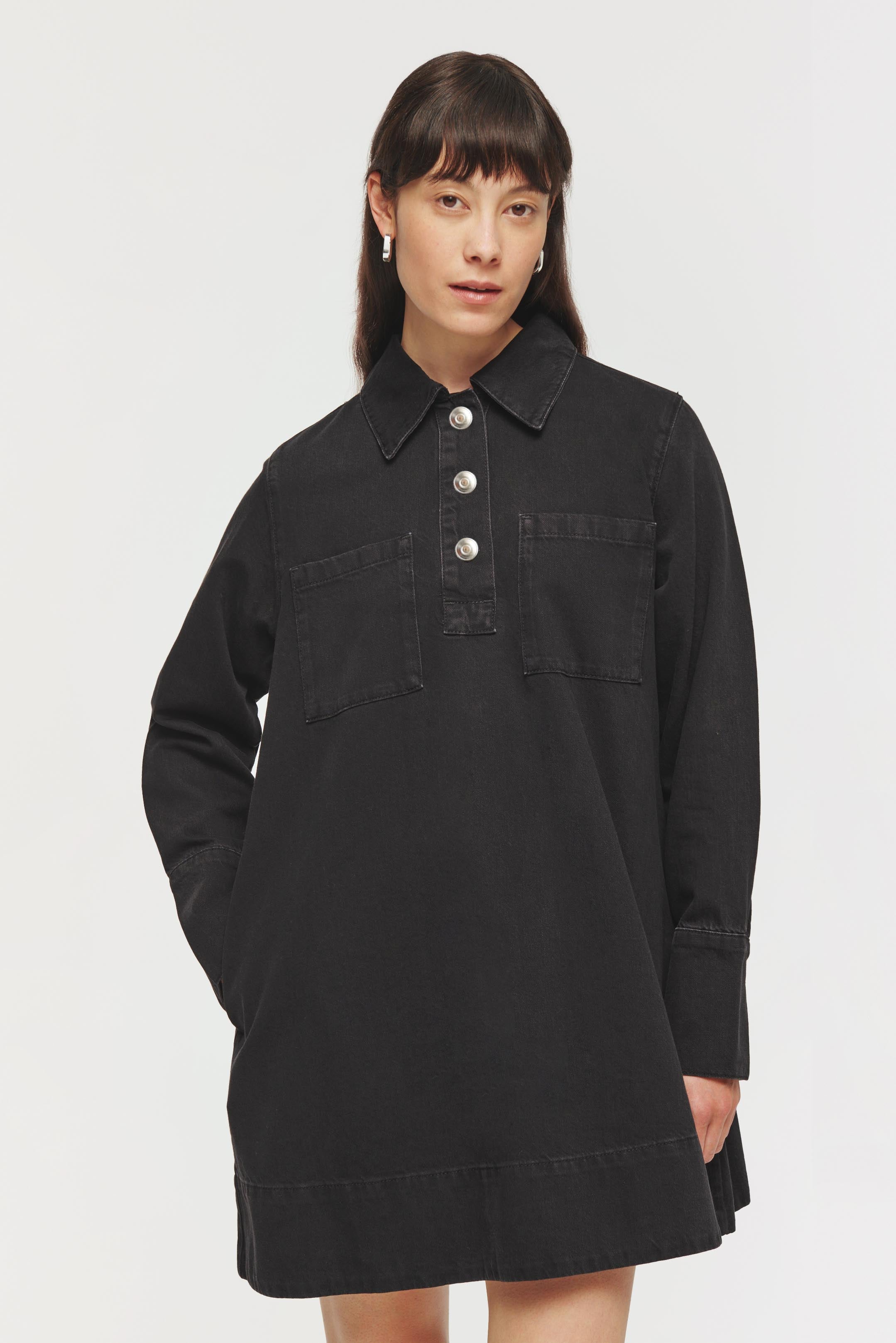 aligne denim mini dress Amanda Denim Mini Dress