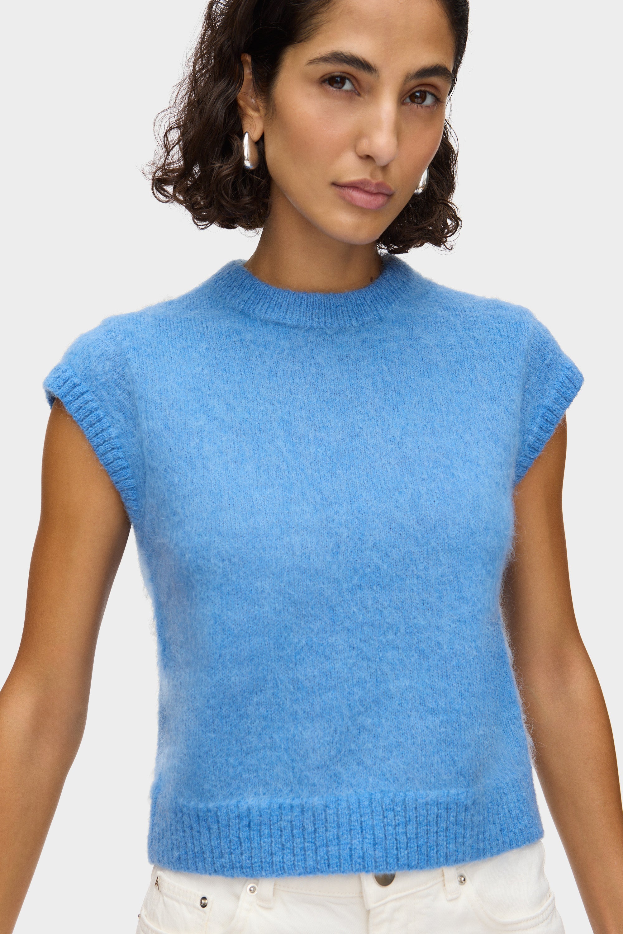 LE CIEL BLEU【Brushed Mohair Knit Tops】 LE CIEL BLEU（ルシェルブルー）の「Brushed Mohair Knit Tops（ニット