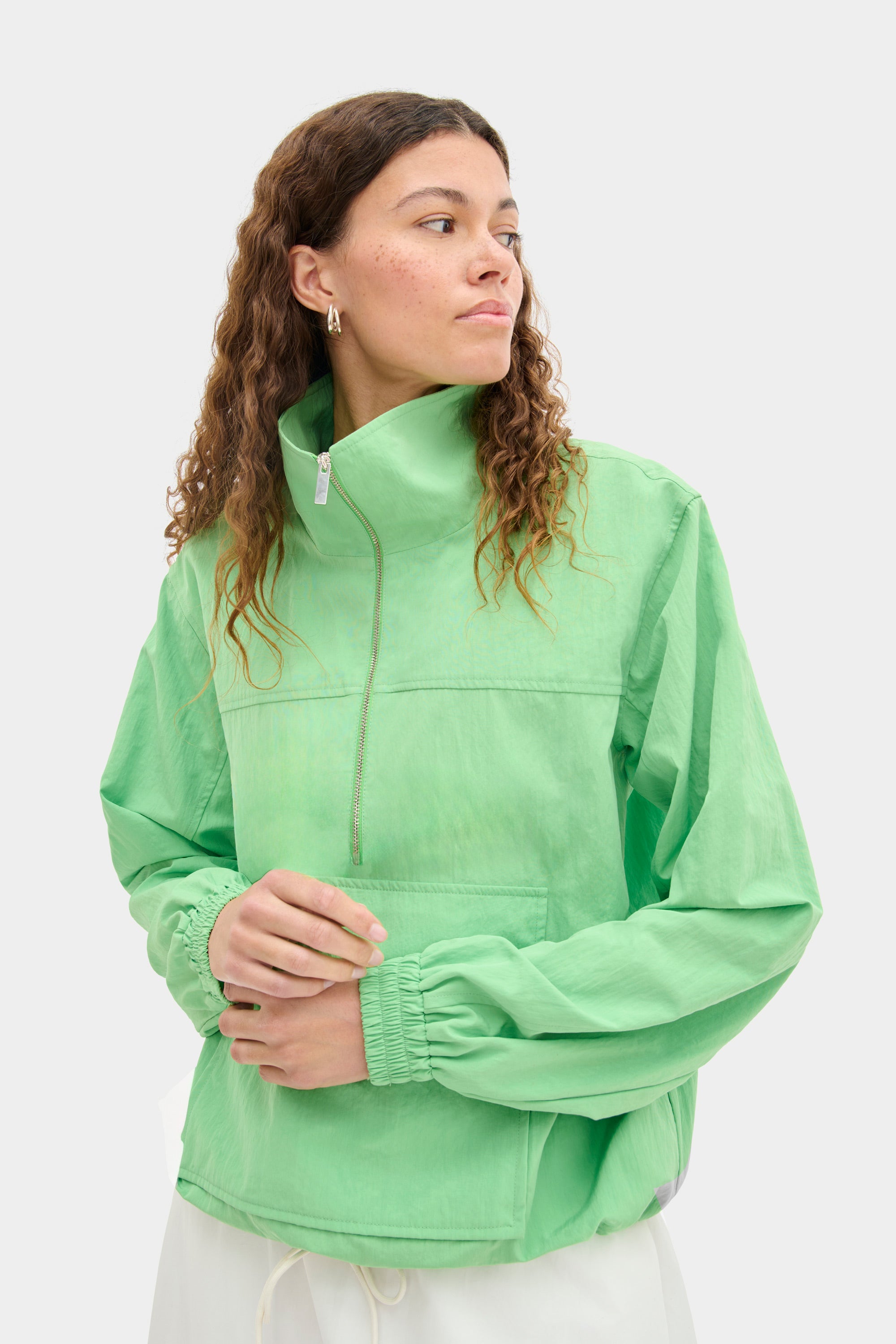 ALIGNE Half Zip Jacket - Green | Rain