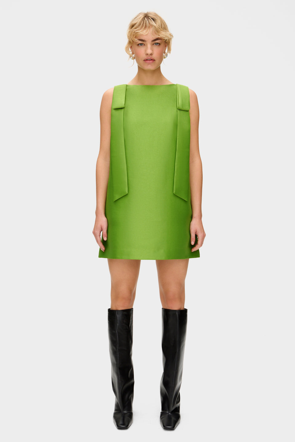 ALIGNE | Fern Bow Satin Mini Dress