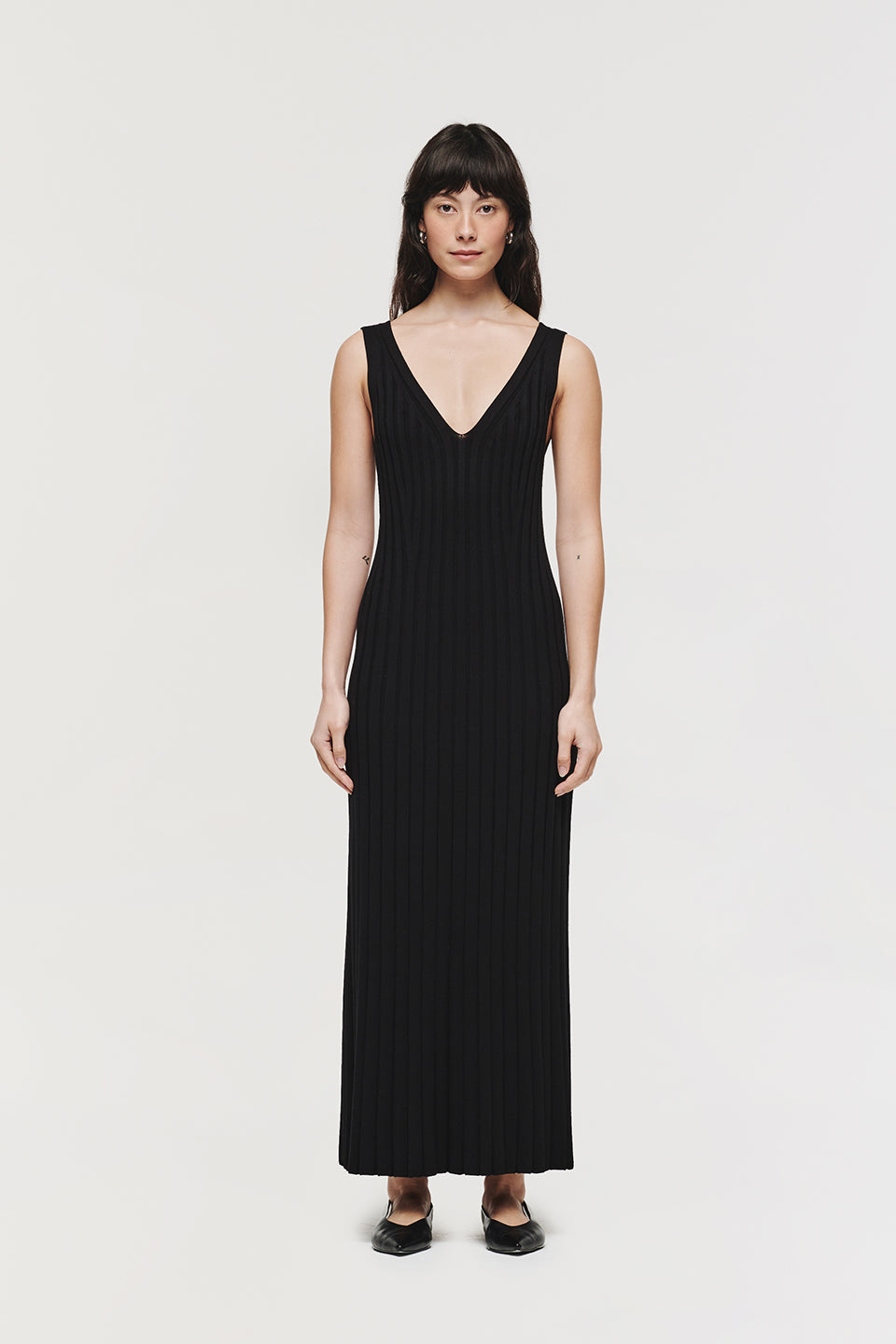 Mermaid V neck Knitted Dress