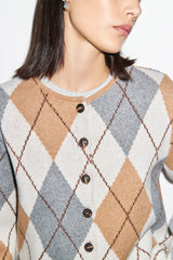 Aggie Argyle Cardigan