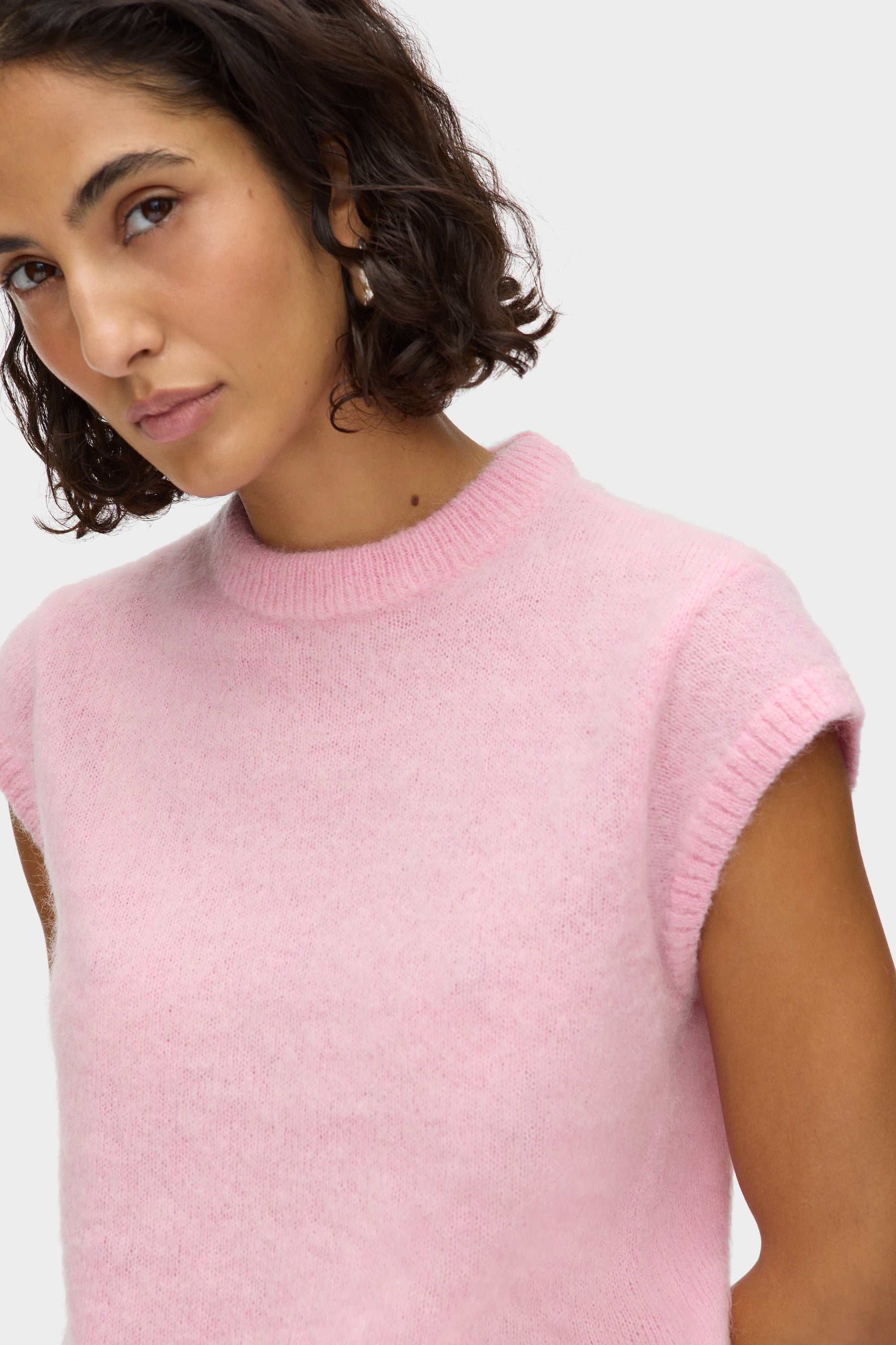 ALIGNE Mohair Knit Top - Pink | Jess
