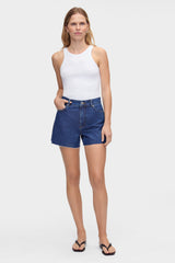 Ideal Frayed Denim Shorts