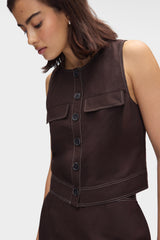 Summer Utility Linen Top