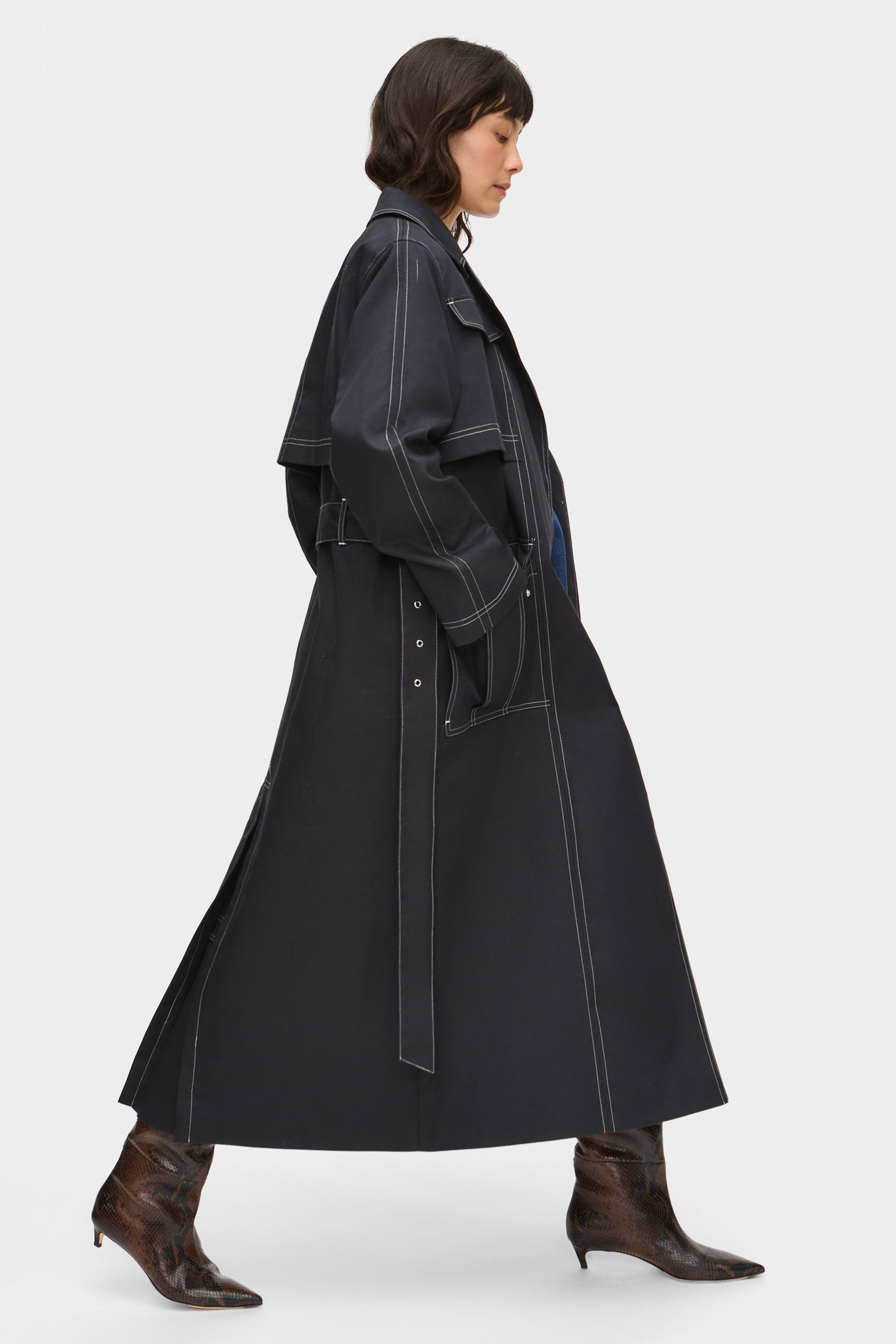 Elsa Wrap Trench Coat