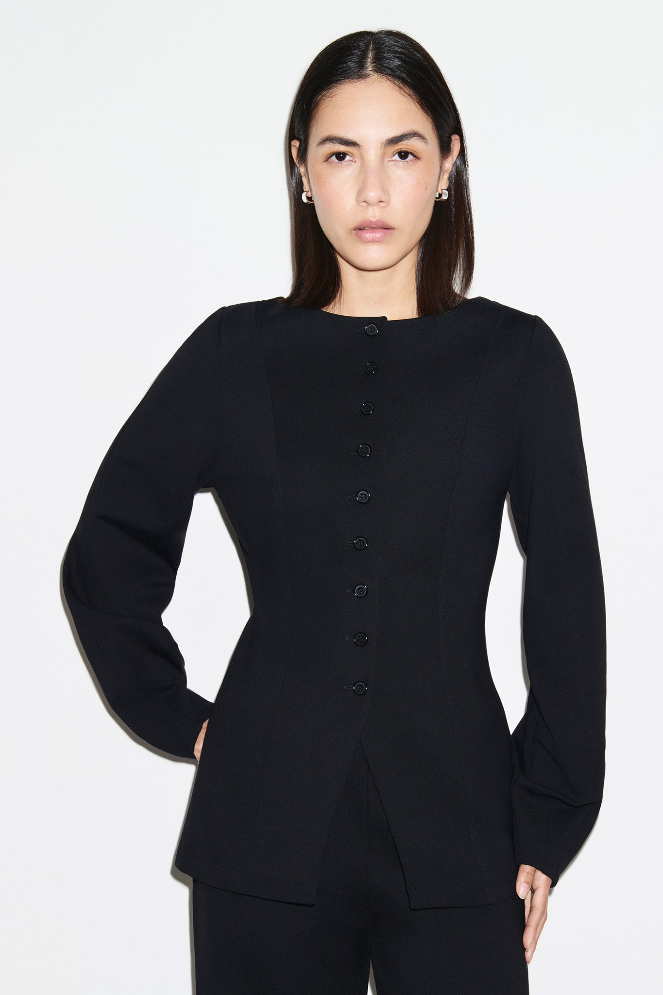 Bonnie Ponte Waisted Blazer
