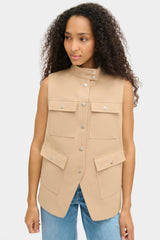 Brody Sleeveless Funnel Neck Gilet