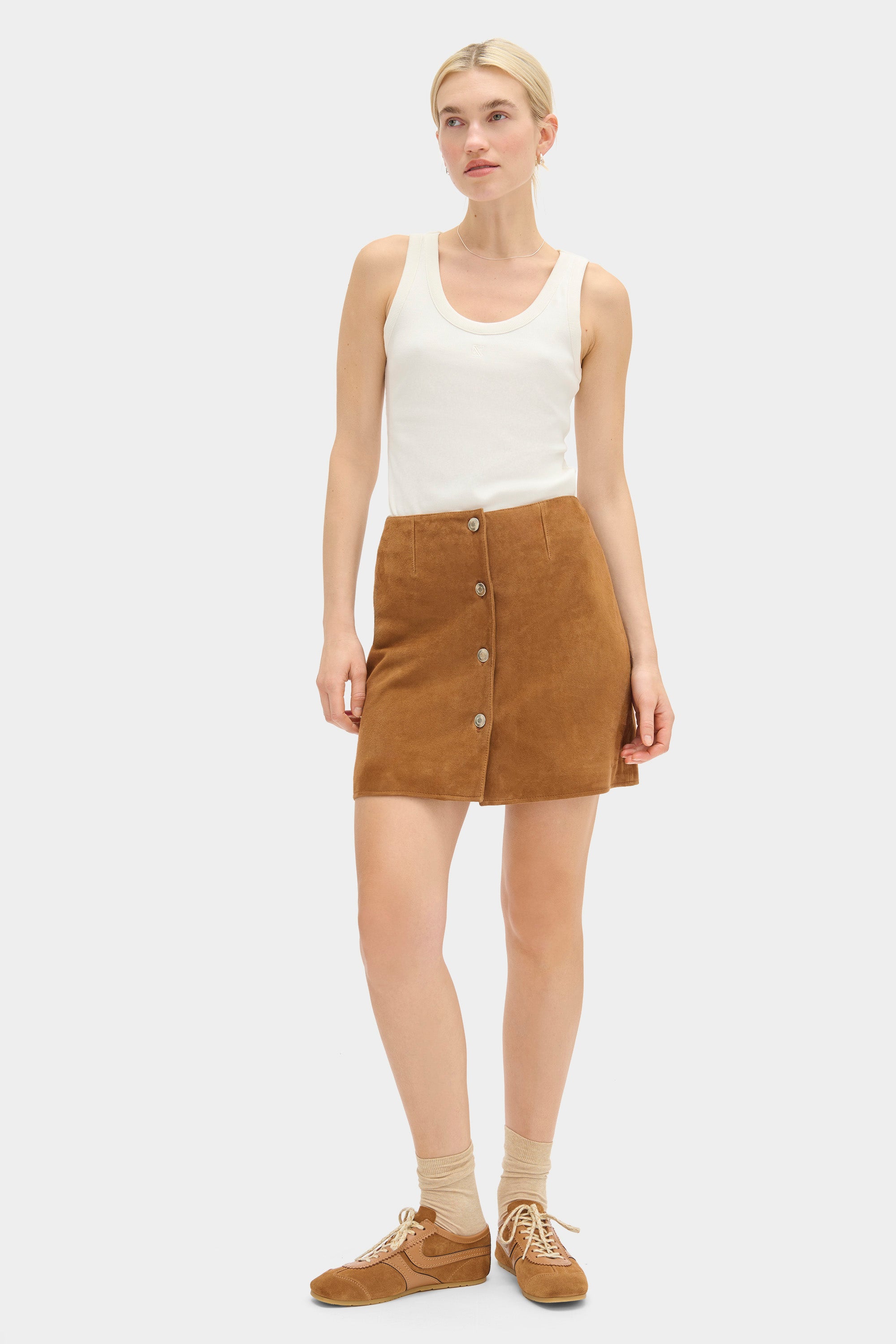 Clemmie Suede Mini Skirt