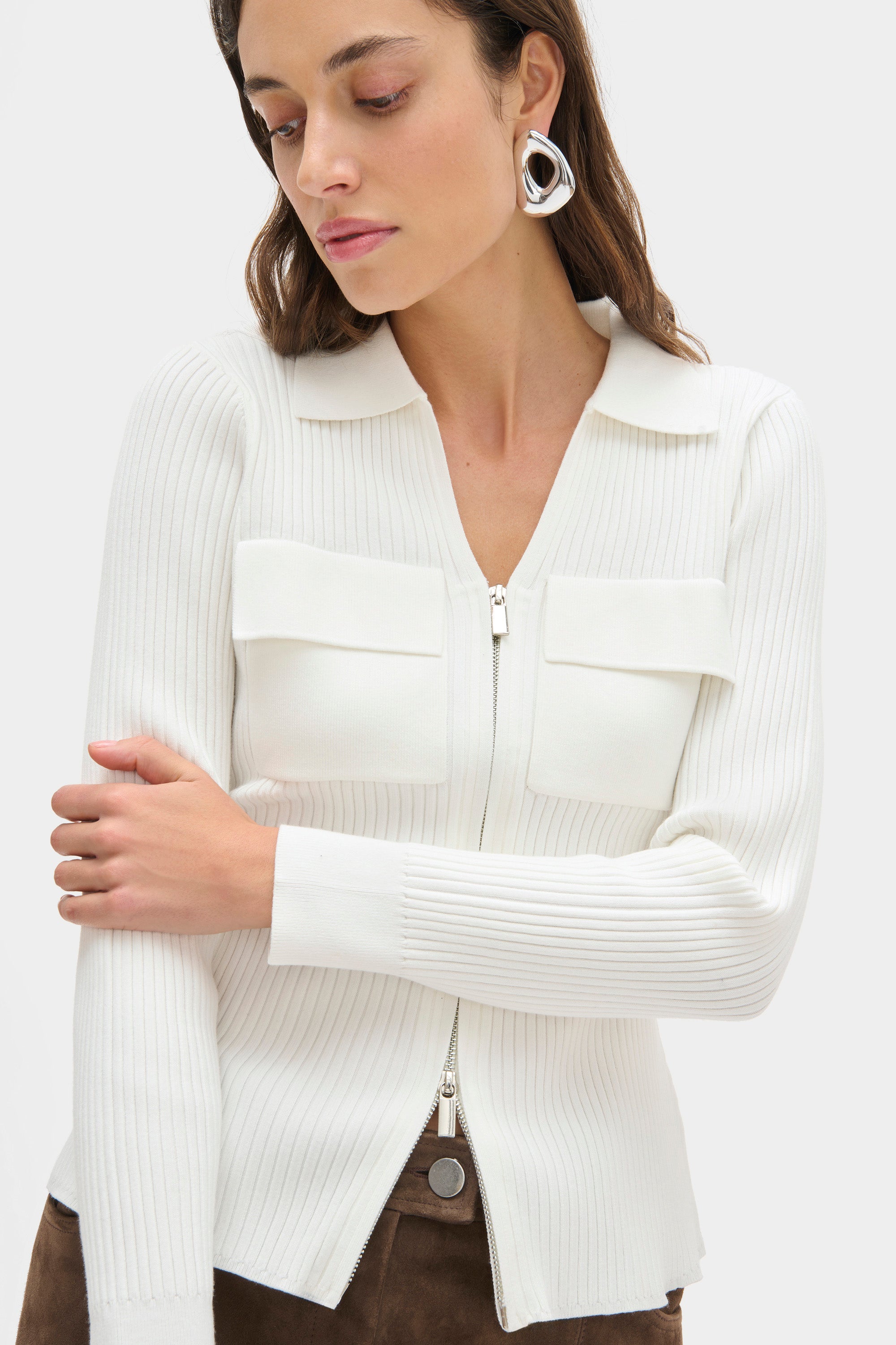 Dahlia Knitted Ribbed Top