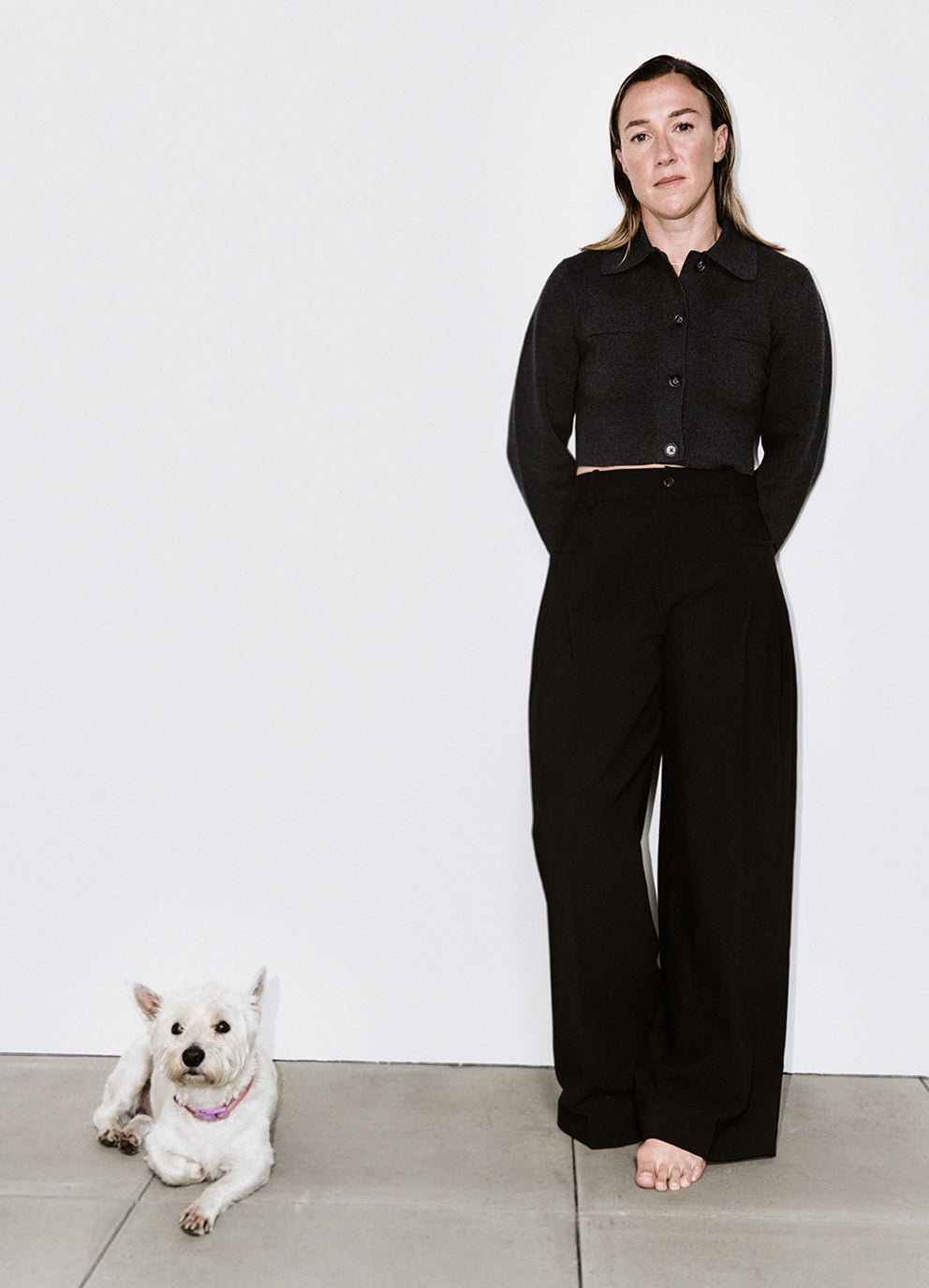 LB Benjy Knitted Cropped Cardigan