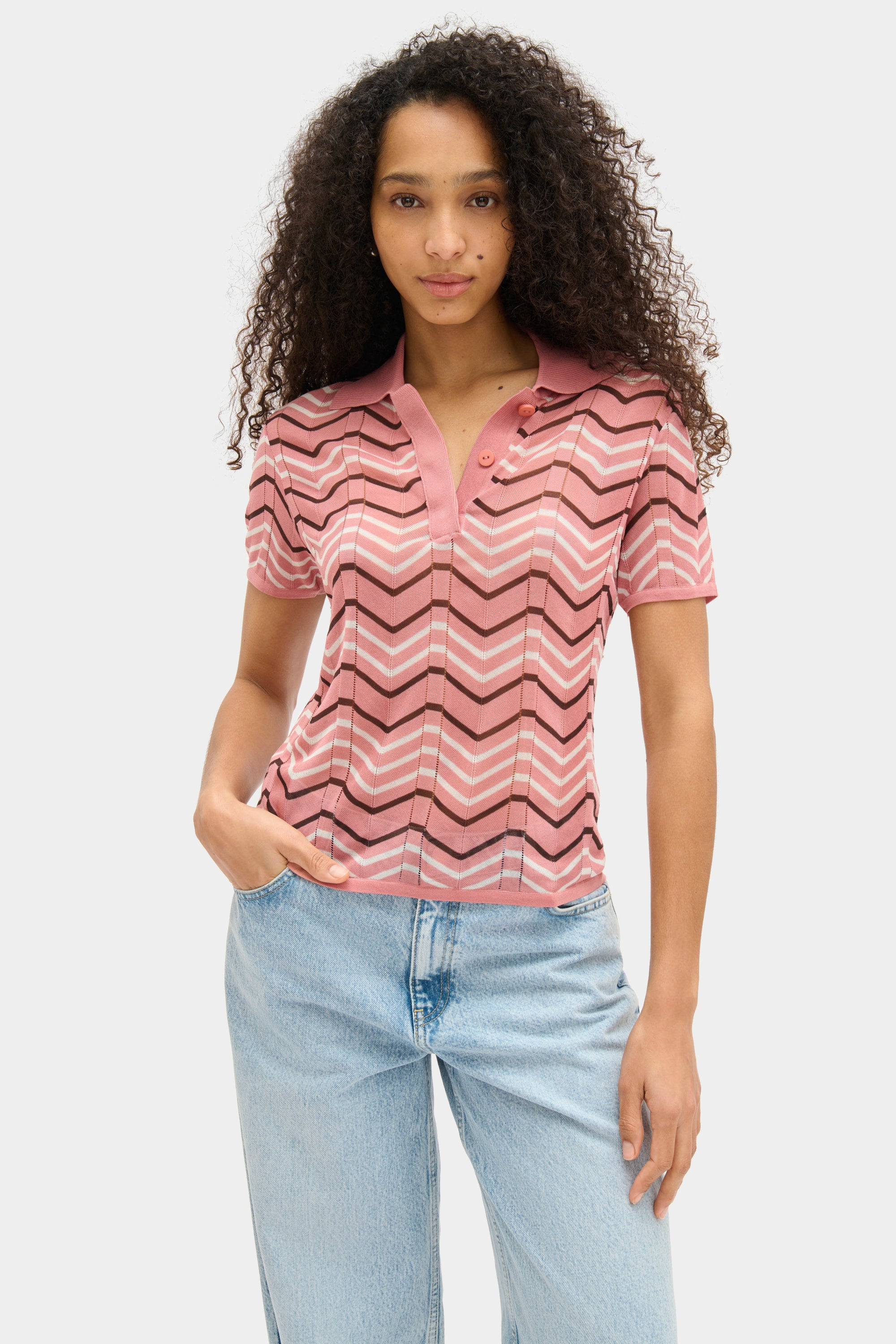 Donna Knitted Polo