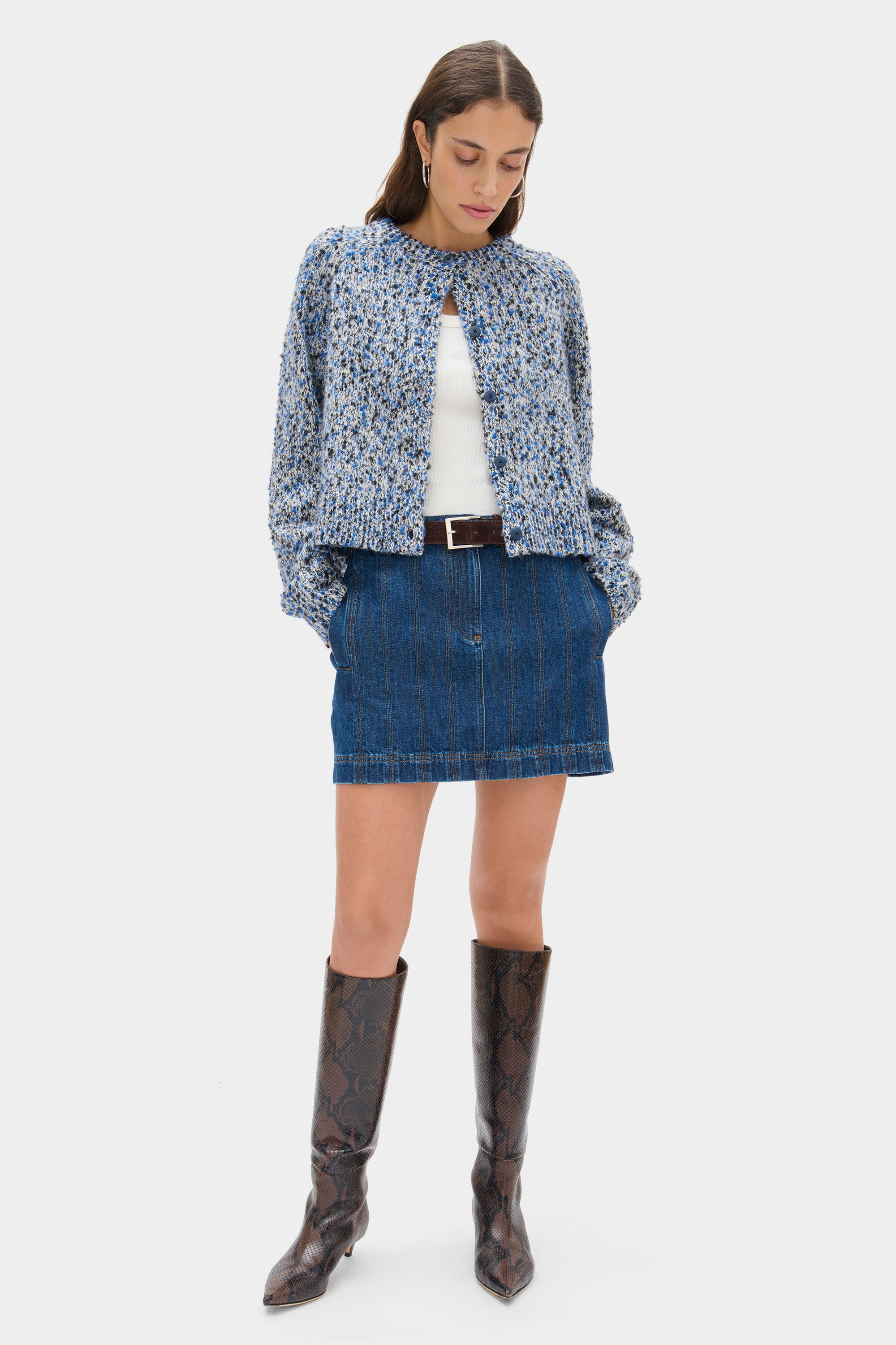 Garnet Denim Mini Skirt