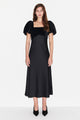Hetty Velvet Satin Mix Midi Dress