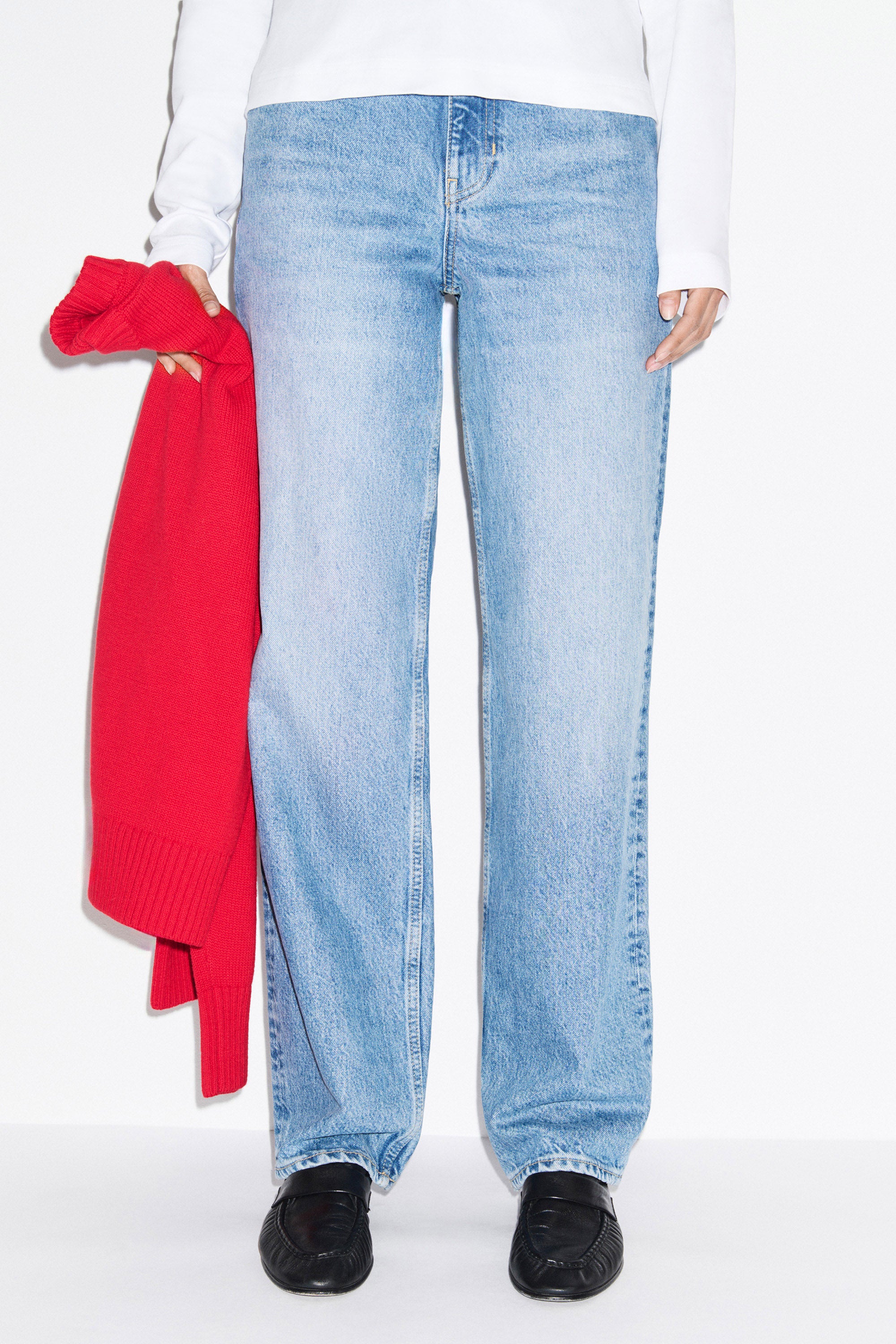High Rise Straight Leg Jeans