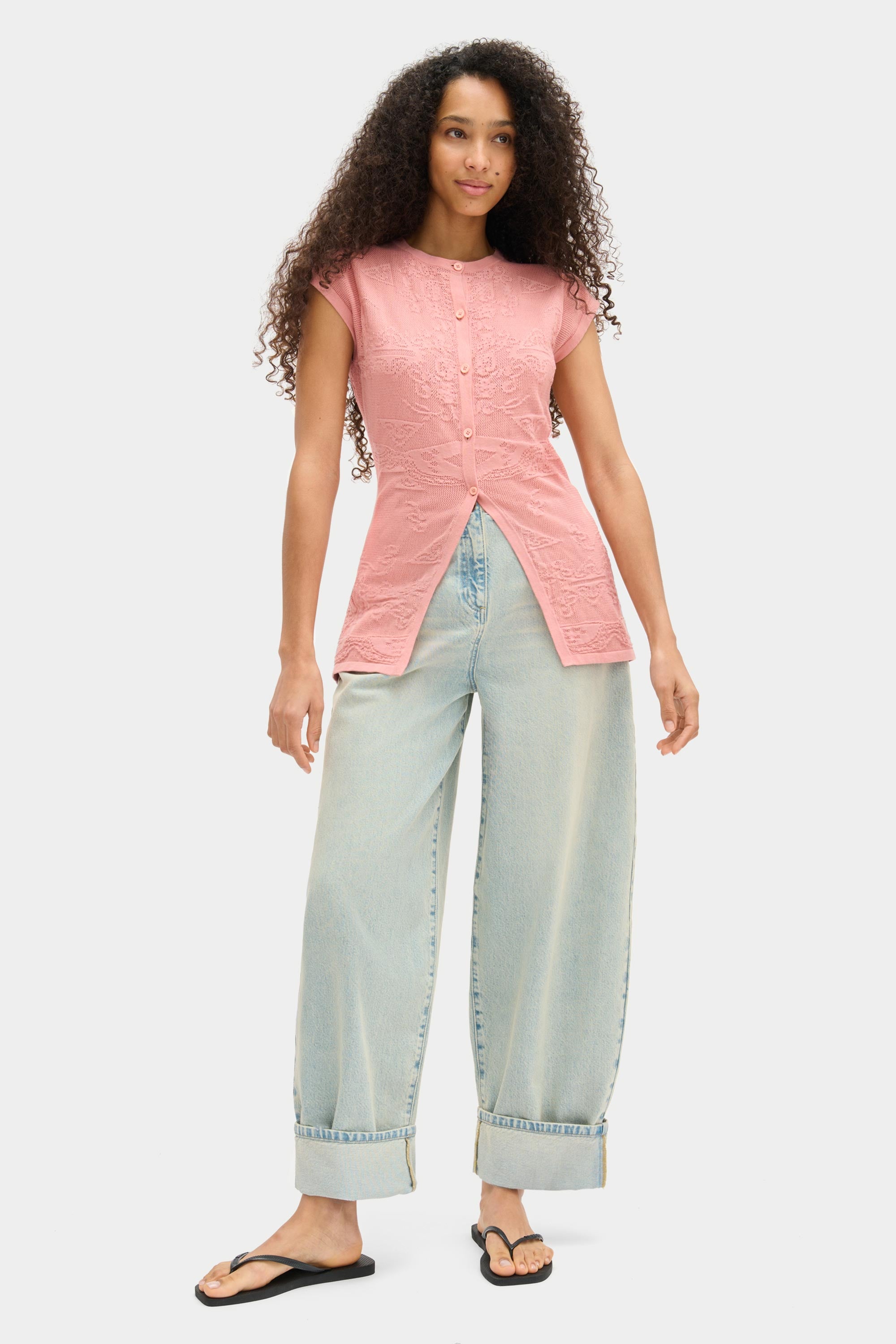 Lisbeth Crochet Knitted Top