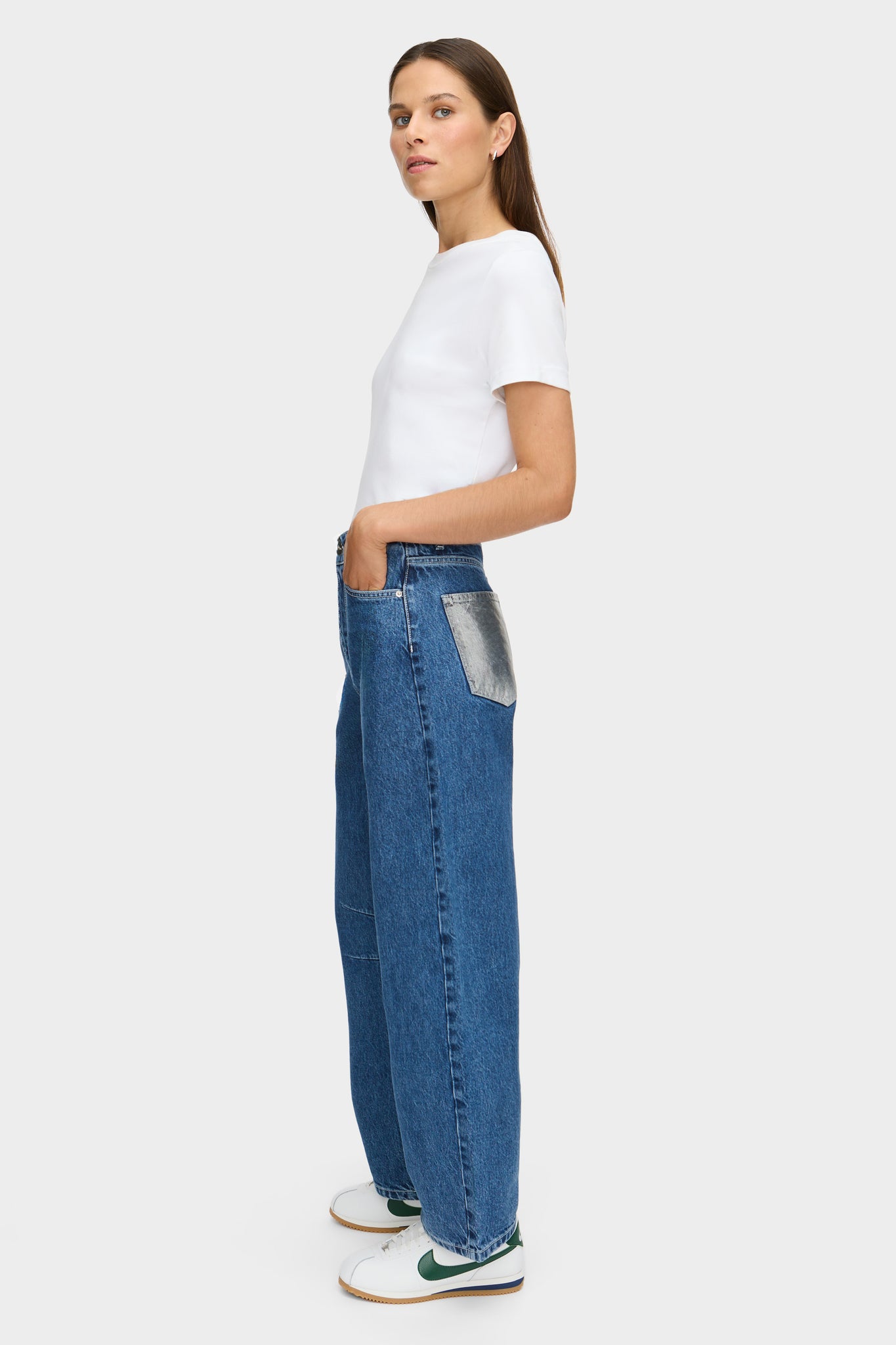LB Foil Pocket Barrel Jeans