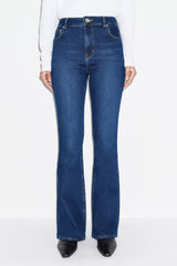 Mid Rise Slim Flare Jeans