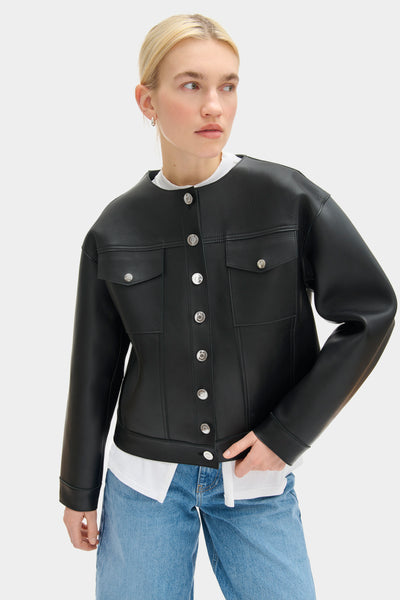 ALIGNE Leather Jacket - Black | Moto