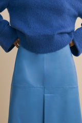 Olwen Leather Midi Skirt