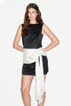 Selena Satin Sash Mini Dress