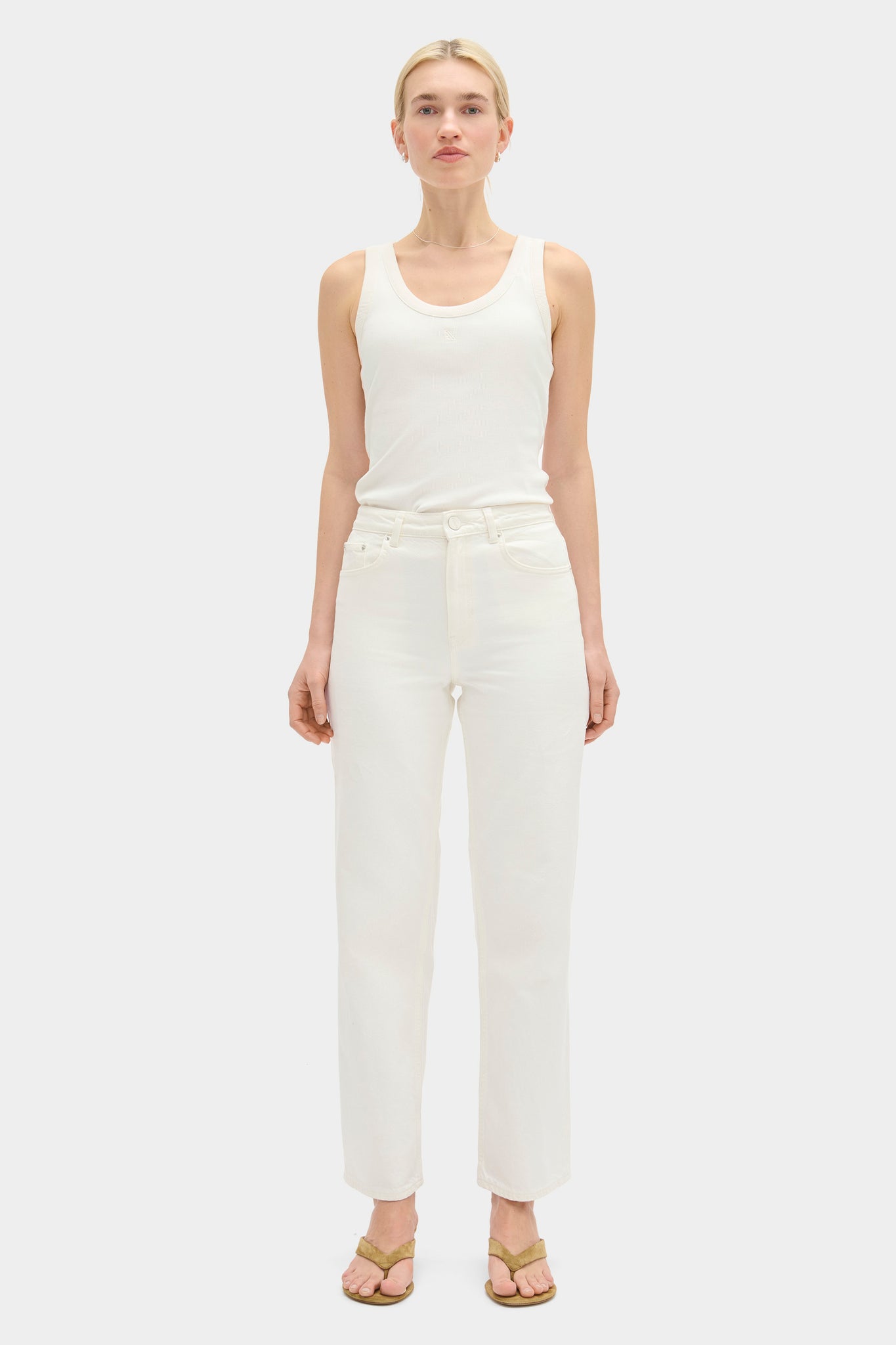 High Rise Straight Leg Jeans