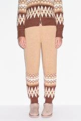 Zelia Fairisle Knitted Jogger
